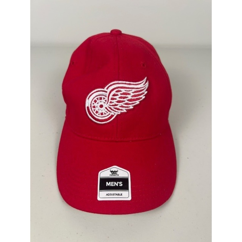 Detroit Red Wings Fan Favorite NHL‎ Red Adjustable Baseball Cap Hat New